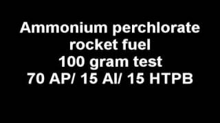 Ammonium Perchlorate composite propellant rocket static test [upl. by Lune]