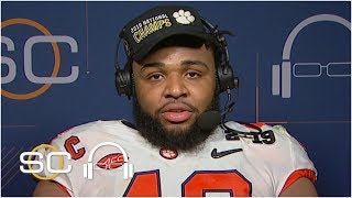 Clemson’s Christian Wilkins ‘No team was more deserving than us  SC with SVP [upl. by Eked]