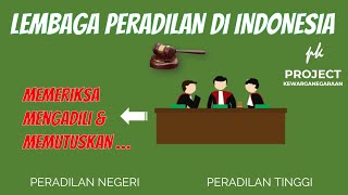 KLASIFIKASI LEMBAGA PERADILAN DI INDONESIA [upl. by Enialb551]