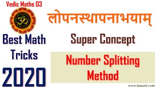 Number Splitting Method  Vedic Maths Full Course 03 iGnani Adda247 [upl. by Sil]