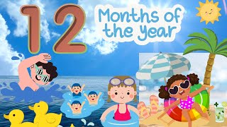 Lesson7 12 Months of a Year fun song [upl. by Sharona]