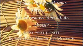 Un peu dInnocence  Isabelle Boulay Paroles [upl. by Arit]