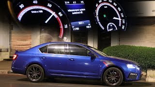 Top Speed Driving Skoda Octavia VRS in Mumbai Midnight  APR Stage 3  410 HP [upl. by Ayoral443]