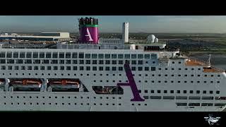 Ambassador Cruise Line’s New Cruise Ship Ambience  Tilbury  Day amp Night  4K [upl. by Frayda]