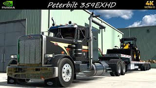 Peterbilt 359EXHD JCB TM320s Hauled Texarkana to El Dorado JBX2TAA Graphics 4K ATS 151 [upl. by Aloysius]