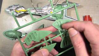 AMT Round 2 Klingon Bird of Prey Build Part 3 [upl. by Ycnan]