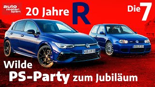 VW feiert wilde PSParty 7 Fakten zu 20 Jahren RModelle  auto motor und sport [upl. by Rodablas]