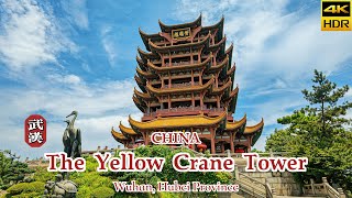 4K CHINA Wuhan Wanders Exploring The Historic Yellow Crane Tower [upl. by Sinnelg]