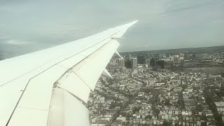 Egyptair landing at EWR New Jersey airport [upl. by Hgielac409]