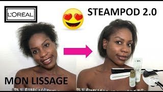 COMMENT JE LISSE MES CHEVEUX AVEC LE STEAMPOD [upl. by Neleag992]