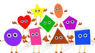 Learn Shapes Song  Colors Vehicles Fruits Vegetables and Shapes Songs amp Rhymes for Children [upl. by Kenn979]