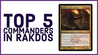 Top 5 MTG Commanders in Rakdos cEDH [upl. by Dabney714]