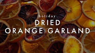 How to Make Dried Orange amp Blood Orange Garlands An Easy Christmas Decor Tutorial [upl. by Olmsted]