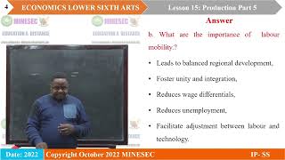 IPSH ECONOMICS LS Lesson 15 Production Part 5 [upl. by Gnouhk]