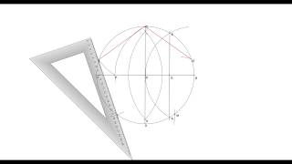 Costruzione del pentagono inscritto in una circonferenza [upl. by Otrevire]