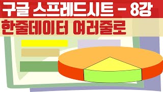 구글 스프레드시트 기초 완벽 정복  한줄데이터 여러줄로 만들기 [upl. by Skardol]