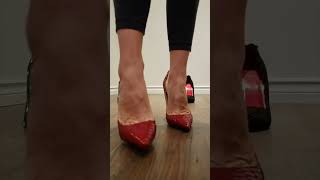 1 2 or 3 High Heels Try On [upl. by Nimocks]