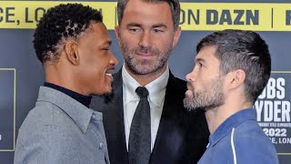 Daniel Jacobs vs John Ryder • FIERCE FIRST FACEOFF  Eddie Hearn amp Matchroom Boxing [upl. by Mechelle10]