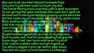 Hopsin  Nollie Tre Flip Lyrics HD 1080p [upl. by Yeoz160]