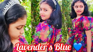 My First English Song  Lavenders Blue Dilly Dilly💙  Dhwani Hemanth  Cinderella Movie [upl. by Fulcher]