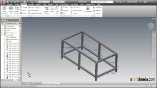 Cree una estructura con Frame Generator de Autodesk Inventor desde un iPart [upl. by Pesek]