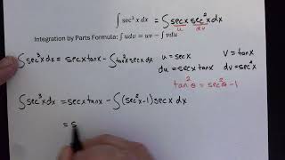 Calculus Integrating Secant Cubed [upl. by Norga36]