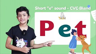 CVC Words  Short “e” sound  aeiou  Three Letter Words  Ch 4 – RUTVEN Phonics  Phonics [upl. by Shaw485]