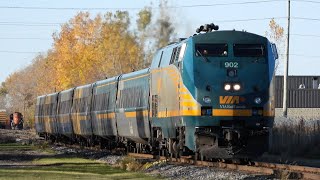 VIA Rail 72 902 ChathamKent On Oct 24 24 [upl. by Ajnotal]