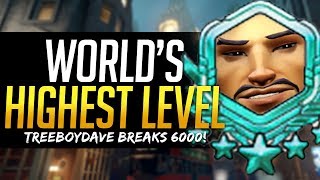 Overwatch WORLDS HIGHEST LEVEL PLAYER  OVER 6000 How he does it TreeBoyDave [upl. by Larissa]