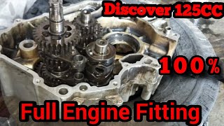 BAJAJ Discover 125 cc Full Engine Fitting बजाज डिस्कवर 125 cc फुल इंजन फिटिंग 100 [upl. by Ollopa158]