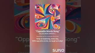 Opposite Words Song [upl. by Mora]