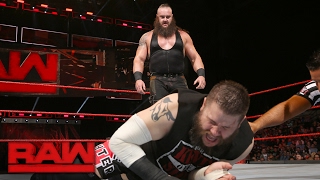 Braun Strowman vs Kevin Owens  WWE Universal Championship Match Raw Jan 30 2017 [upl. by Frydman]