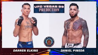 Darren Elkins vs Daniel Pineda Prediction  UFC Vegas 99 Predictions  UFC Vegas 99 BETTING [upl. by Remliw]