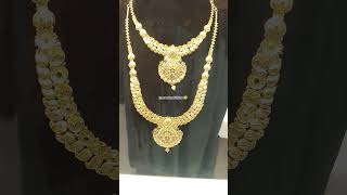 6 Sovereign Bridal set innervoiceofdhivya newdesigngoldbridaljewellerytrendingvideolightweight [upl. by Yllib]