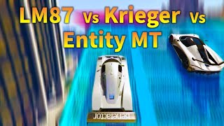 LM87、戰兵、本質MT三強對決 LM87 VS Entity MT VS Krieger Competitive Stunt Race Ending Lap [upl. by Gnik]