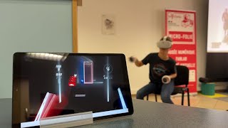 Tournoi en réalité virtuelle avec le jeu Beat Saber [upl. by Necyrb]