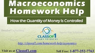 How the Quantity of Money Is Controlled  Macroeconomics Assignment Help by Classof1com [upl. by Einimod975]