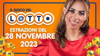 Estrazione in diretta del Gioco del Lotto e del Simbolotto di Martedì 28 Novembre 2023 [upl. by Wertheimer]