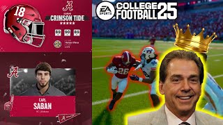 Attempting The NICK SABAN CHALLENGE In CFB 25  SEASON 1 [upl. by Latsyk766]