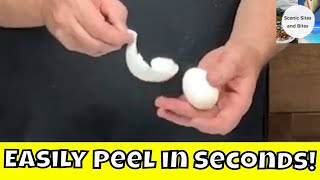 Perfect Easy To Peel Hard Boiled Eggs  Egg Shells Practically Fall Off [upl. by Ayokal]