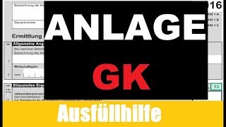 Anlage GK ausfüllen  Körperschaftsteuererklärung Tutorial  Erklärung  Ausfüllhilfe [upl. by Sisenej913]