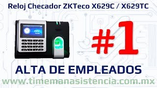 Reloj Checador X629C  X629TC Parte 2  Baja de Empleados  ZKTeco  Huella Digital [upl. by Gabrila]