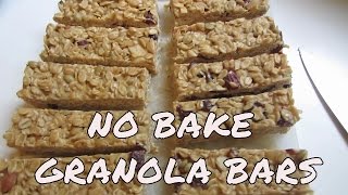 Easy No Bake Gluten Free Granola Bars [upl. by Eeral438]