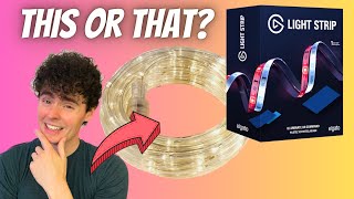 Elgato Light Strip vs UltraPro LED Rope Lights Comparison Review [upl. by Boesch796]