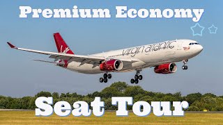 Virgin Atlantic Premium Economy Seat Tour [upl. by Inafit688]