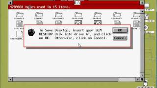 OpenGem in FreeDOS [upl. by Ambrose675]