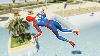 GTA 5 Spiderman Epic Ragdolls Euphoria Physics JumpsFails ep 05 [upl. by Erb]