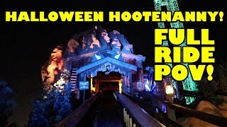 Halloween Hootenanny Haunted Log Ride Complete Attraction POV Knotts Berry Farm Scary Farm [upl. by Toor329]