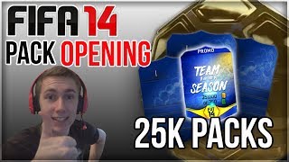 FIFA 14  PACK OPENING 25K PACKS ARE THE BEST [upl. by Adyl]