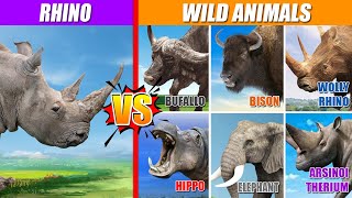 Rhino vs Wild Animals  SPORE [upl. by Priebe446]